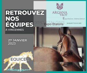Equicer est présent au salon de Vincennes : Expo Etalons 2023